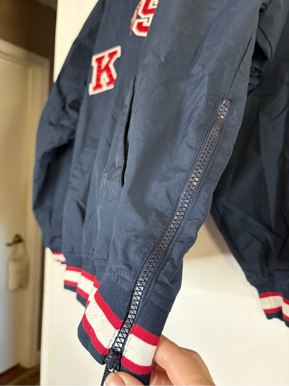 Gear For Sports Navy Pullover with Red Kansas Applique - Picture 5 of 10